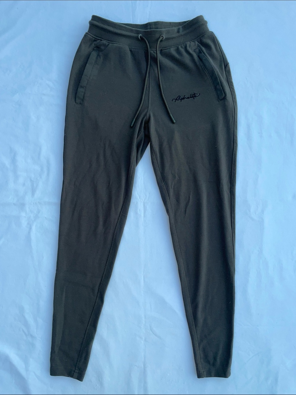 Alphalete Olive Slim-Fit Joggers with Drawstring
